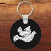 Liebe Dove Schlüsselanhänger (Vorderseite)