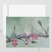 Liebe Doves Einladungen - Original ART (Vorne/Hinten)