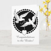 Liebe Doves Lesbian Wedding Card Karte (Gelbe Blume)