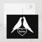 Liebe Doves Postkarte (Vorne/Hinten)