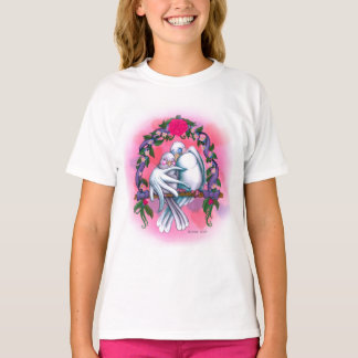 Liebe Doves weiß T-Shirt