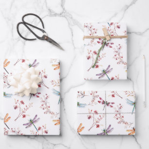 Liebe Dragonflies Geschenkpapier Set