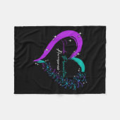 Liebe Dragonfly Suizidprävention Bewusstsein Fleecedecke (Vorderseite (Horizontal))