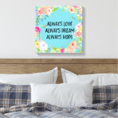 Liebe Dream Hope Wasserfarbe Leinwanddruck (Insitu (Schlafzimmer))