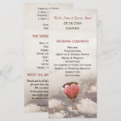 Liebe Dream Wedding Programm (Vorne/Hinten)
