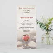 Liebe Dream Wedding Programm (Stehend Vorderseite)