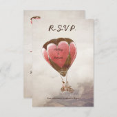 LIEBE DREAM Wedding RSVP Einladung (Vorne/Hinten)
