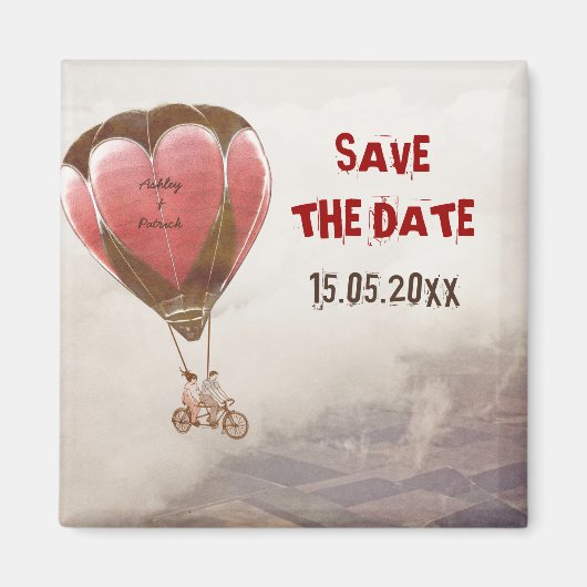LIEBE DREAM Wedding Save the Date Magnet (Vorne)