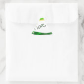 Liebe Dreieckiger Aufkleber (Tasche)