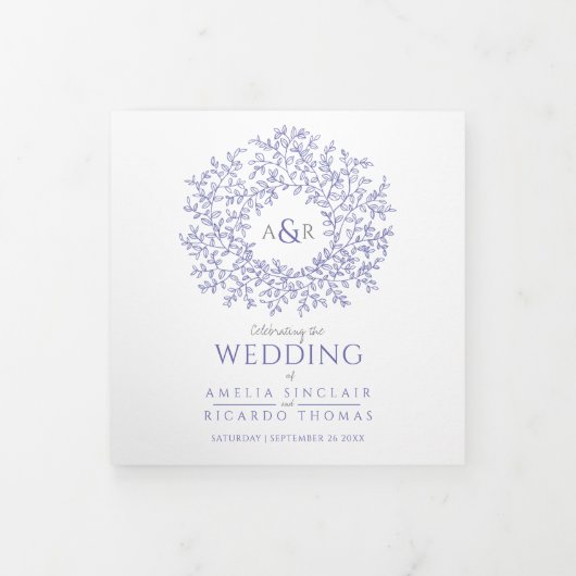 Liebe Dreifach-gefaltete Programmkarte (Cover)