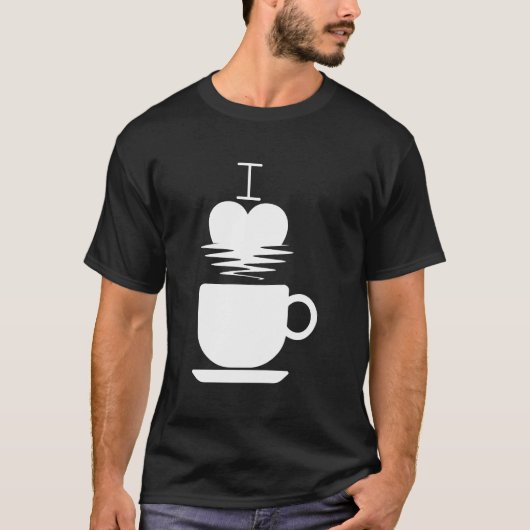 Liebe Drink Coffee Funny T-Shirt (Vorderseite)