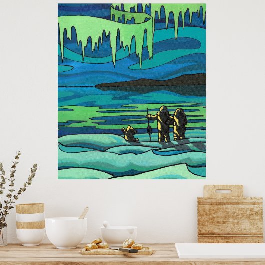 Liebe drucken mit der ersten Nation Druckfarbe gro Poster (Küche)