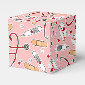 Liebe drucken Rosa Hintergrund Geschenkschachtel (Vorderseite)