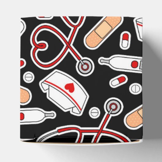 Liebe drucken schwarzen Hintergrund Geschenkschachtel (Oben)