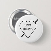 Liebe Drums Button (Vorne & Hinten)