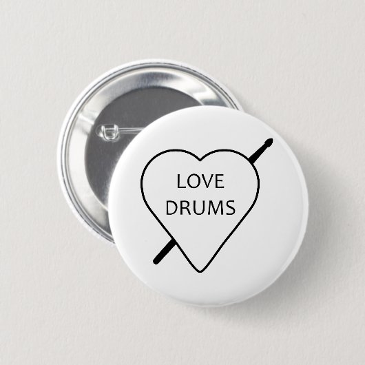 Liebe Drums Button (Vorne & Hinten)