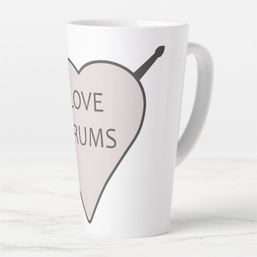 Liebe Drums Tasse (Rechte Ecke)