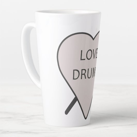 Liebe Drums Tasse (Linke Ecke)