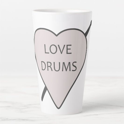 Liebe Drums Tasse (Vorderseite)