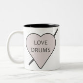 Liebe Drums Tasse (Links)