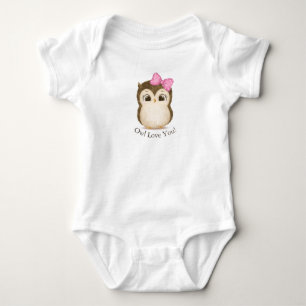 Liebe du Baby Girl Fun Girly Typografie Strampler