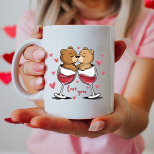 Liebe du, Bear Couple Kaffeetasse
