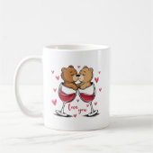 Liebe du, Bear Couple Kaffeetasse (Links)