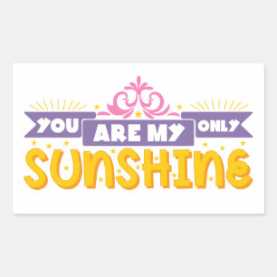 Liebe - Du bist mein Sonnenschein - Hochzeitstag Rechteckiger Aufkleber