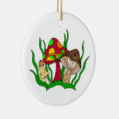 Liebe, du bist so überwältigt | Pilzsaal Weihnacht Keramik Ornament (Rechts)