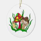 Liebe, du bist so überwältigt | Pilzsaal Weihnacht Keramik Ornament (Links)