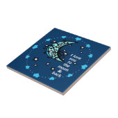 Liebe du blaues Mond Fliese (Seite)