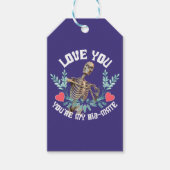 Liebe du, du bist mein Rib Mate Skelett Valentine Geschenkanhänger (Vorderseite)