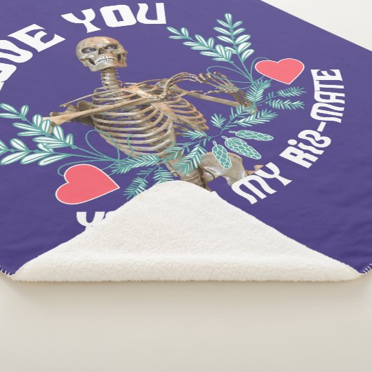Liebe du, du bist mein Rib Mate Skelett Valentine Sherpadecke (3/4)