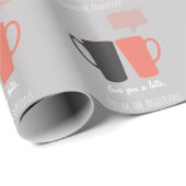 "Liebe du Latte" Valentinstag Geschenkpapier (Rolleneckpunkt)