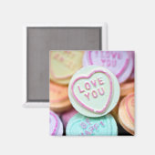 "Liebe du" Liebe Herz Süßigkeiten Magnet (Vorderseite/Rückseite)
