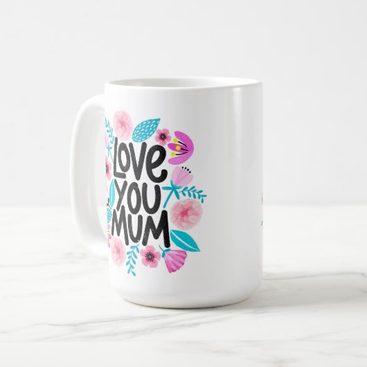 Liebe Du Mama Coffee Tasse (Vorderseite Links)