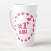 Liebe du Mama Glücklicher Muttertag Milchtasse (Linke Ecke)