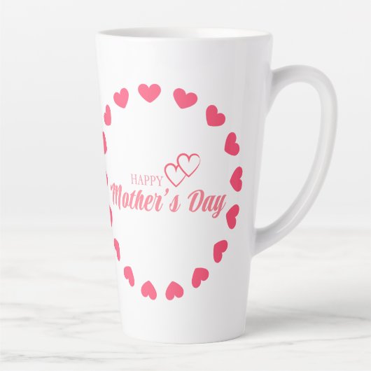 Liebe du Mama Glücklicher Muttertag Milchtasse (Rechts)