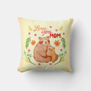 Liebe Du Mama - Mama Bear and Cub Mother Day Kissen