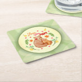 Liebe Du Mama - Mama Bear and Cub Mother Day Rechteckiger Pappuntersetzer (angewinkelt)