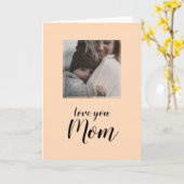 "Liebe du Mama" personalisiertes Foto Gruß Karte (Gelbe Blume)