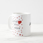 Liebe, du Mama Polka dot Muttertag Kaffeetasse (Vorderseite Links)