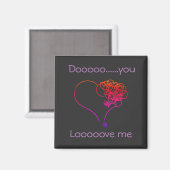 Liebe du mich? magnet (Vorderseite/Rückseite)