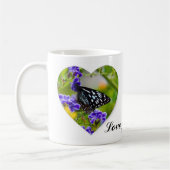 Liebe du Mum Schmetterling Kaffee Tasse (Links)