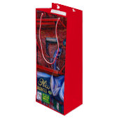 Liebe du nicht rot? geschenktüte für weinflaschen (Rückseite Schrägansicht)