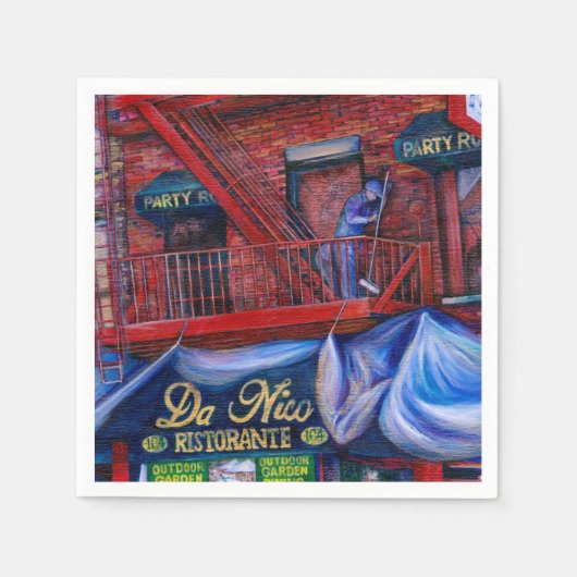 Liebe du nicht rot? New York City, New York Serviette (Vorderseite)