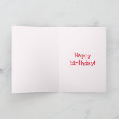 Liebe, du Papa! | Geburtstag des roten Herzens Karte (Innenseite)