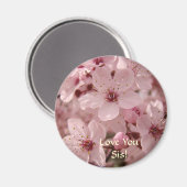 Liebe, du Sisst! Magnet Geschenke Rosa Blüten Blum (Vorderseite/Rückseite)