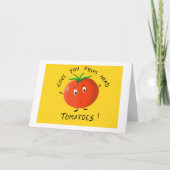 Liebe du Tomaten Karte (Vorderseite)