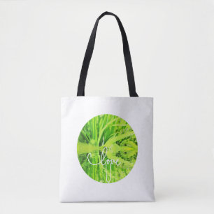 Liebe Du U Happy Green Grass Tote Bag Tasche